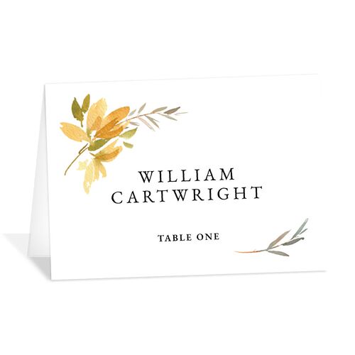 Neutral Greenery Place Cards Daffodil Signature