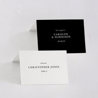 Elegant Reception Only Place Cards Pure White Signature