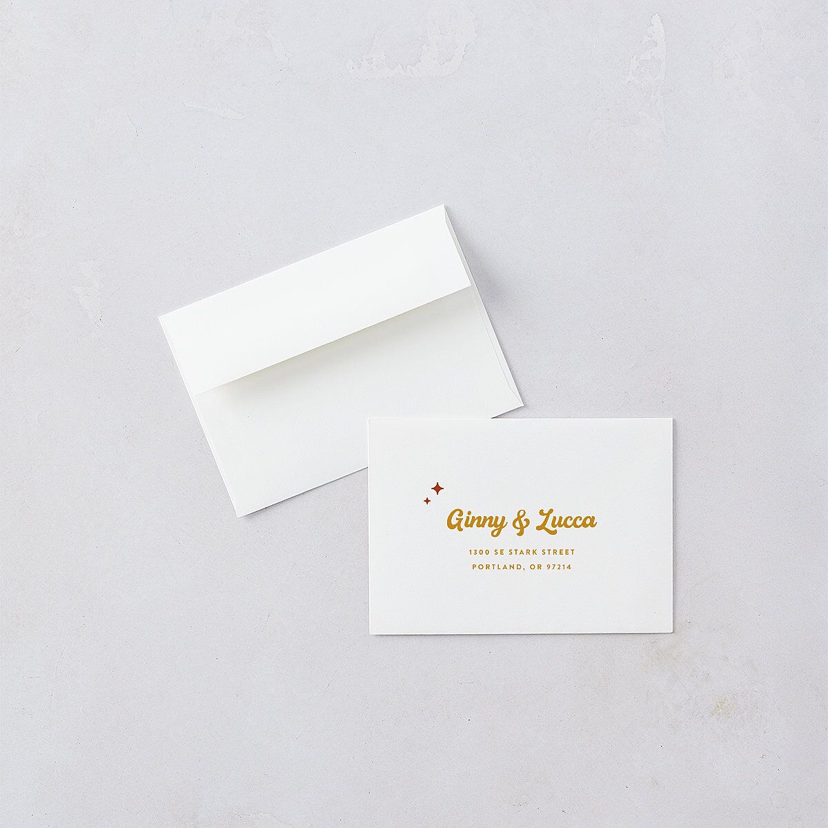 Disco Love Wedding Response Cards Red Clay Signature Standard