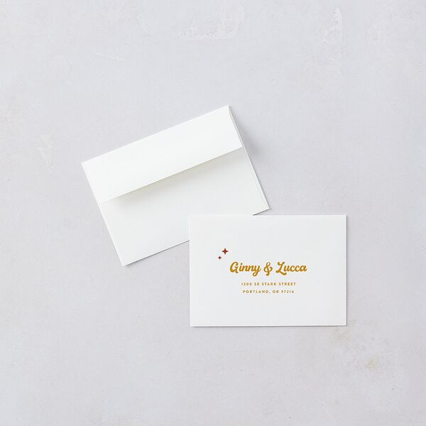 Disco Love Wedding Response Cards Red Clay Signature Standard