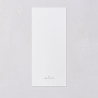 Monogram Garland Foil Menus Pure White Gold Signature