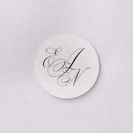 Exquisite Calligraphy Coasters Pure White Cardboard Circle