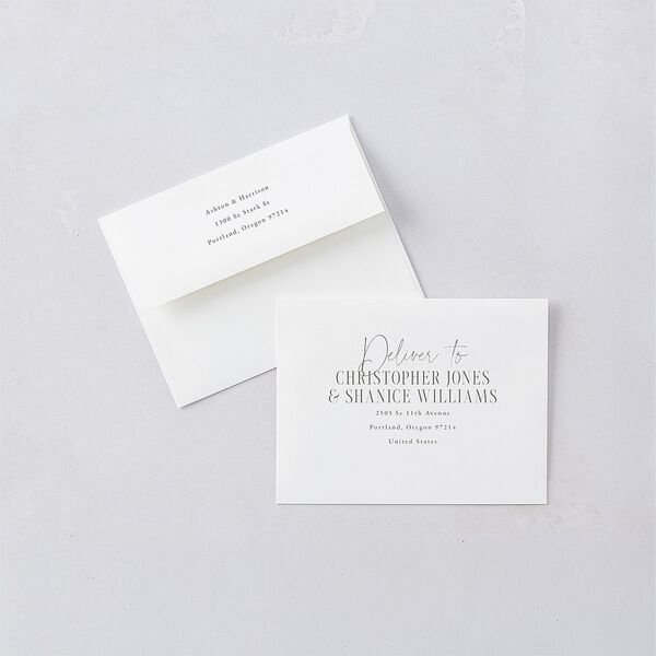 Timeless Lockup Save The Date Magnets Pure White Magnet Paper