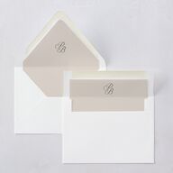 Vintage Script Euro Envelope Liners Midnight Luxe