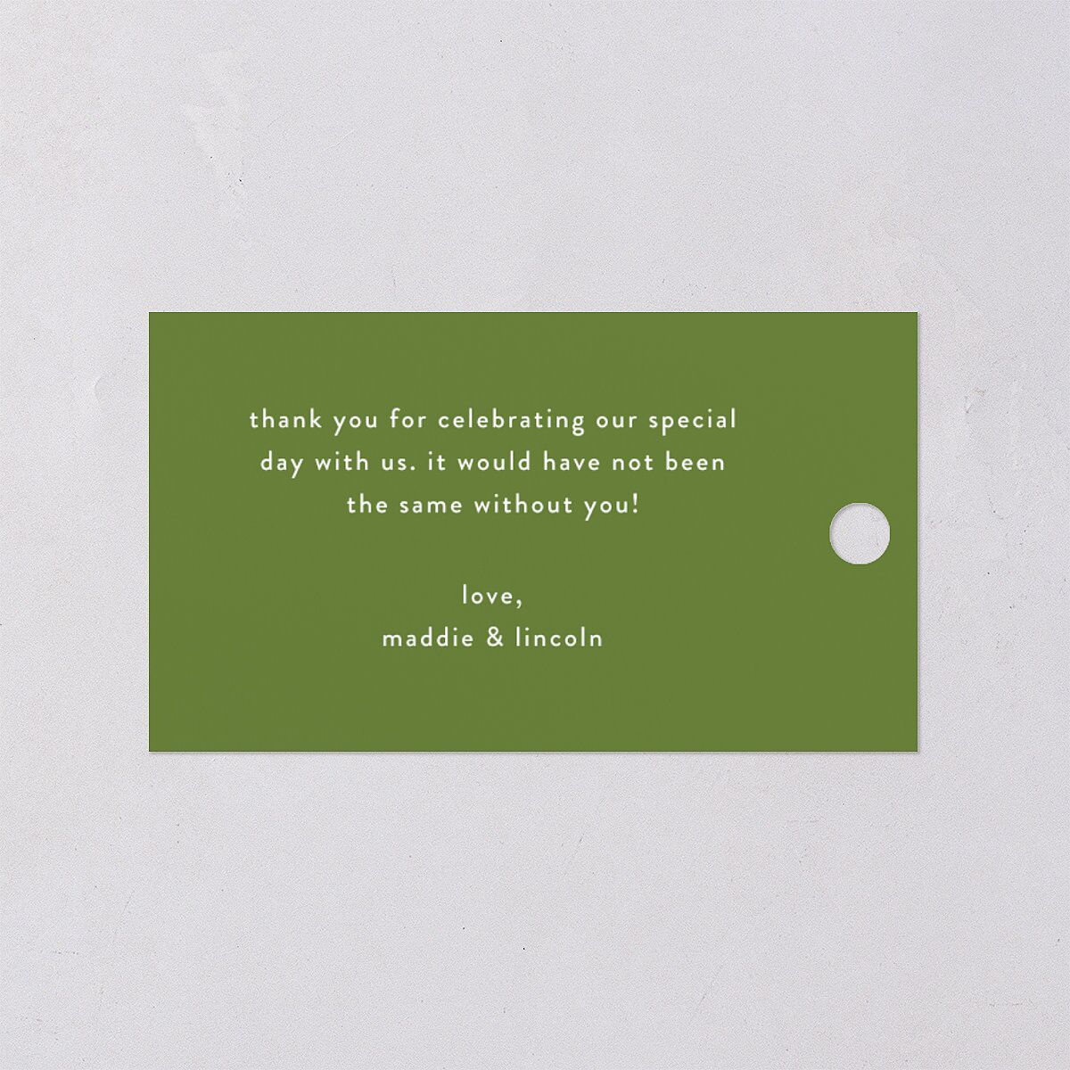 Retro Bloom Favor Gift Tags Scottish Green Signature