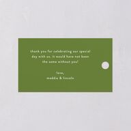 Retro Bloom Favor Gift Tags Scottish Green Signature