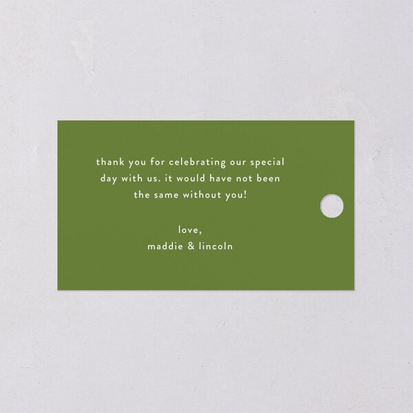 Retro Bloom Favor Gift Tags Scottish Green Signature