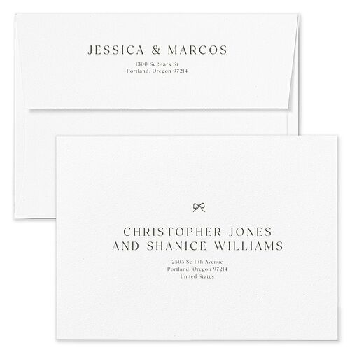Simple Boho Flowers Rehearsal Dinner Invitation Envelopes Terracotta Hunter Green Recipient Address Signature Standard
