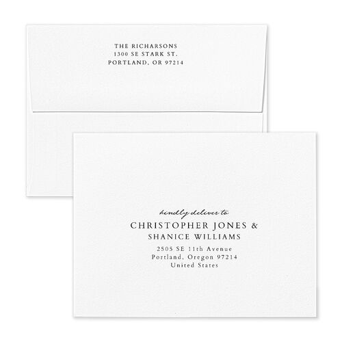 Captured Memories Photo Thank You Card Envelopes Pure White Terracotta Return Address Signature Standard