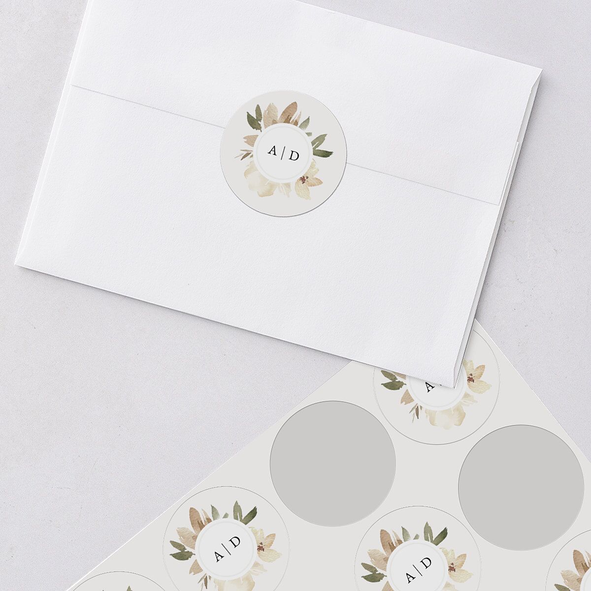 Neutral Greenery Wedding Stickers Thyme Sticker