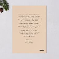 Plaid Window Holiday Cards Rust Signature Blank Standard Portrait