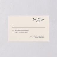 Vintage Film All-in-One Wedding Invitations Sand Signature Light Both Recipient and Return Addresses No