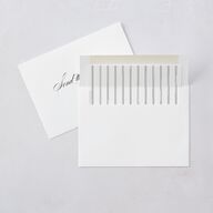 Classic Flourish Wedding Invitations Pure White Signature Blank No Standard