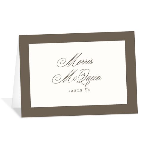 Elegant Eclectic Place Cards Walnut Signature