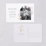 Wildflower Photo Save the Date Postcards Lilac