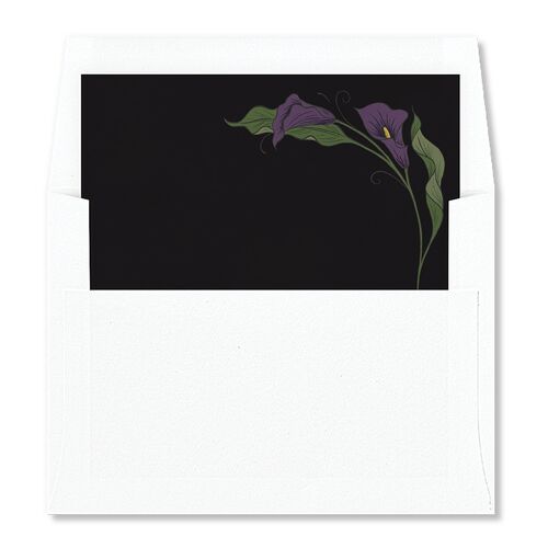 Calla Lily Nouveau Envelope Liners Regency Standard