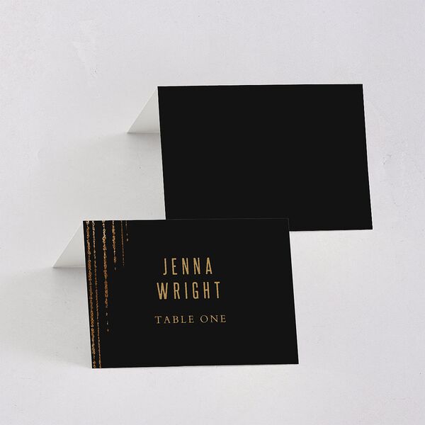 Classic Cascade Place Cards Charcoal Signature