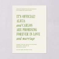 Editorial Promise Wedding Invitations Meadow Signature Blank No Standard