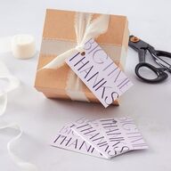 Real Talk Favor Gift Tags Sheer Lilac Signature