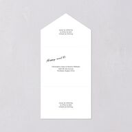 Vintage Film All-in-One Wedding Invitations Sand Signature Light Both Recipient and Return Addresses No