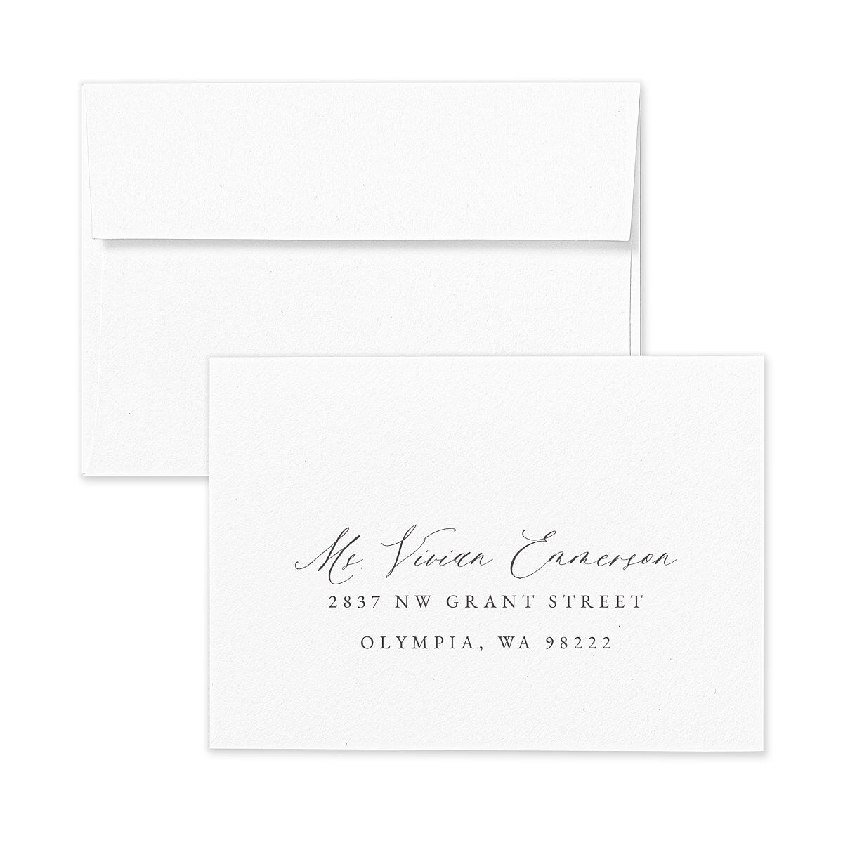 Beloved Floral Wedding Response Card Standard Envelopes