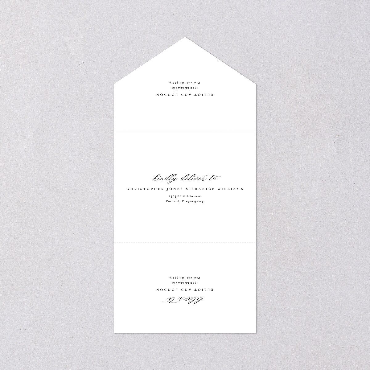 Timeless Typography All-in-One Wedding Invitations — view 2