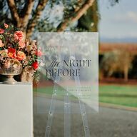 The Night Before Acrylic Welcome Sign Medium Midnight Standard Acrylic M Welcome