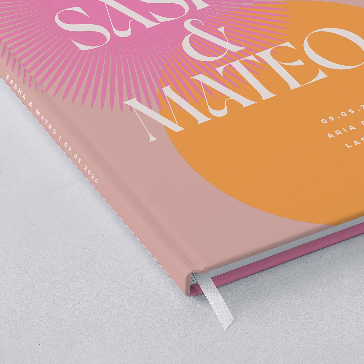 Retro Sunburst Guest Books Lily