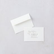 Gilded Branches Foil Wedding Response Cards Gold Off-White Signature Standard