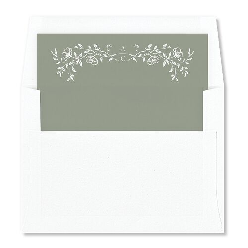 Gilded Branches Envelope Liners Thyme Standard