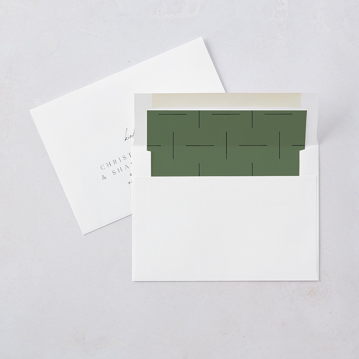 Love Is Patient Wedding Invitations Thyme Signature Blank No Standard