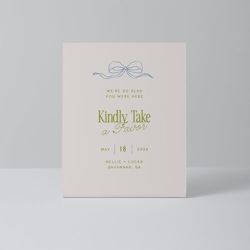 Modern Delicate Bows Bar Bended Tabletop Sign X-small Peridot Standard Plastic XS Tabletop Bar