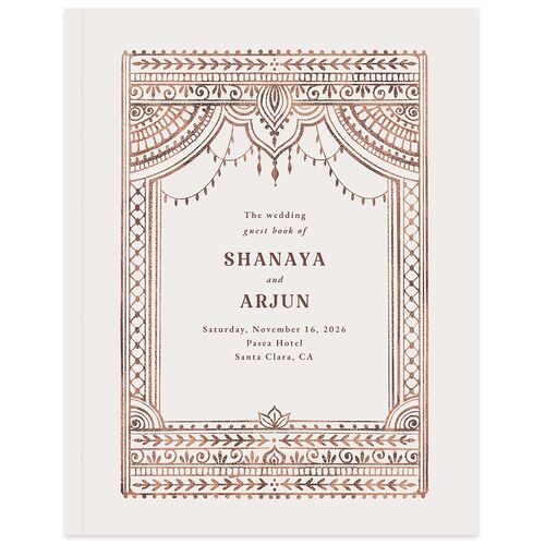 Indian Painted Henna Guest Books Chestnut