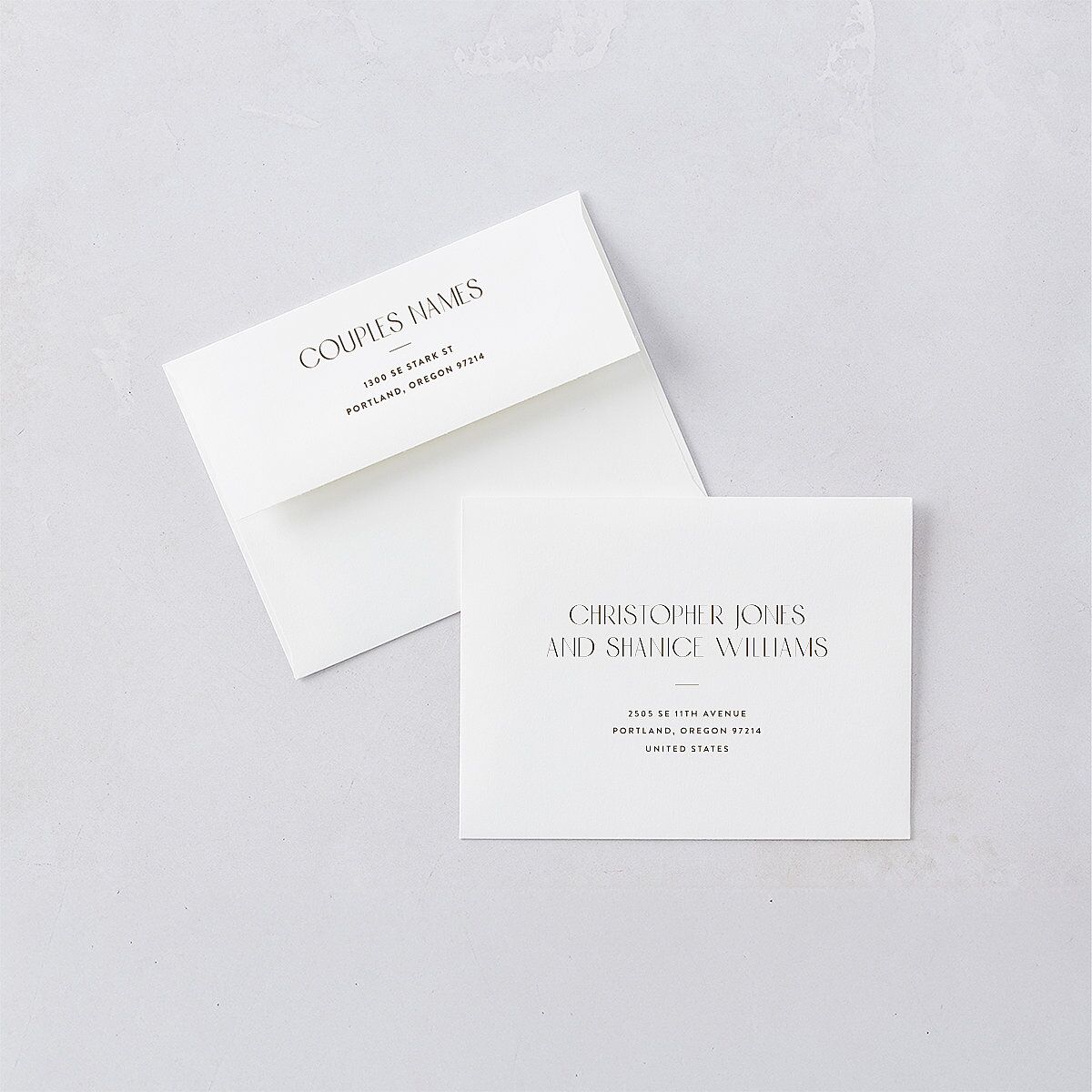 Vintage Nouveau Save the Date Petite Cards — view 6