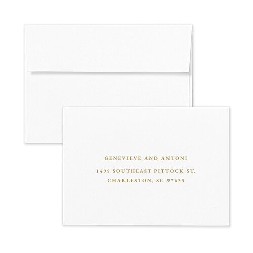 Elegant Photograph Wedding Response Card Standard Envelopes Blue Driftwood Return Address Signature Standard