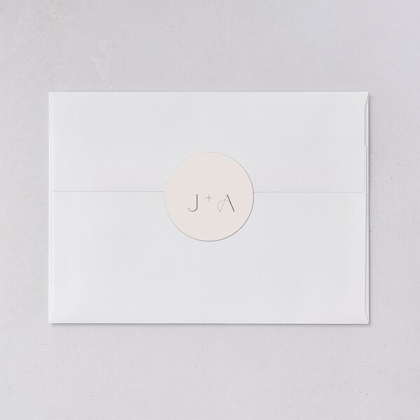 Eclectic Adornment Wedding Stickers Peony Circle
