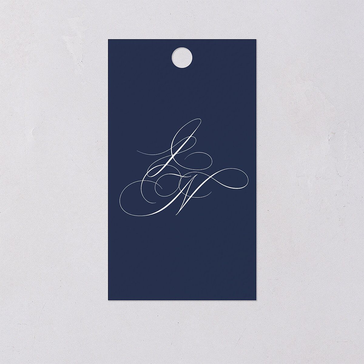 Formal Nautical Favor Gift Tags Moody Blue Signature