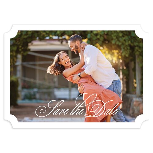 Elegant Eclectic Save the Date Cards Midnight Signature smooth Blank No Ticket