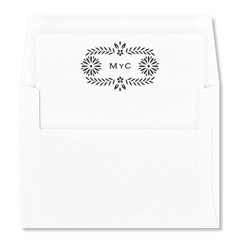 Papel Picado De Mexico Standard Envelope Liners Charcoal Standard
