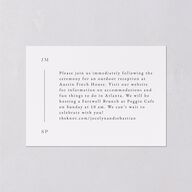 Floral Sketch Wedding Enclosure Cards Off-White Signature