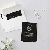 Moody Gothic Rose Save the Date Petite Cards Midnight Signature smooth Blank No Standard