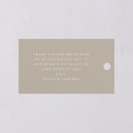 Photo Arch Favor Gift Tags Taupe Signature