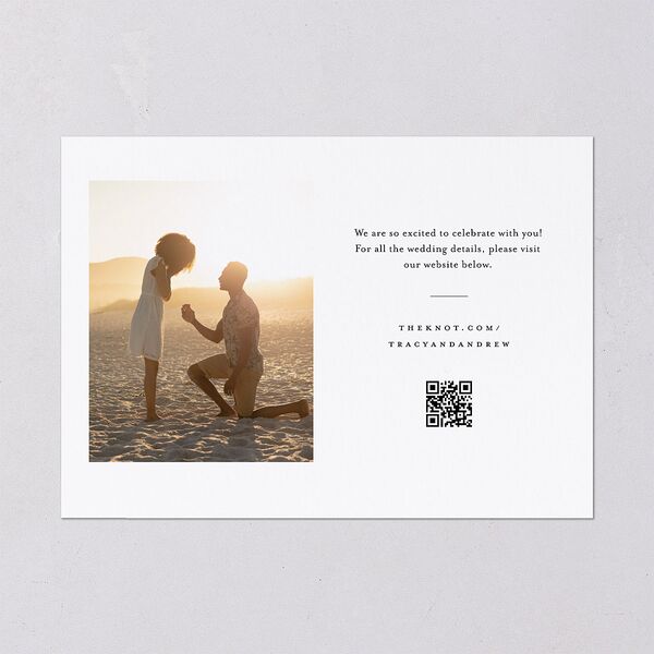 Simply Signed Save the Date Cards Pure White Signature smooth Blank No Standard