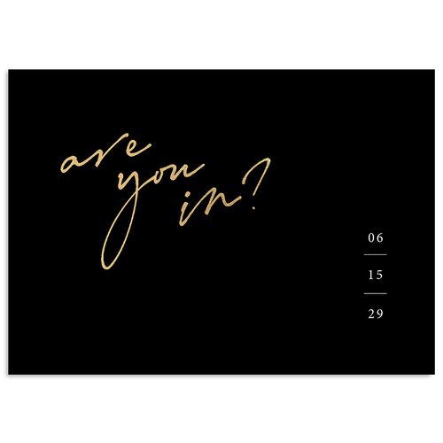 Just Love Wedding Response Cards Gold Licorice Signature Standard