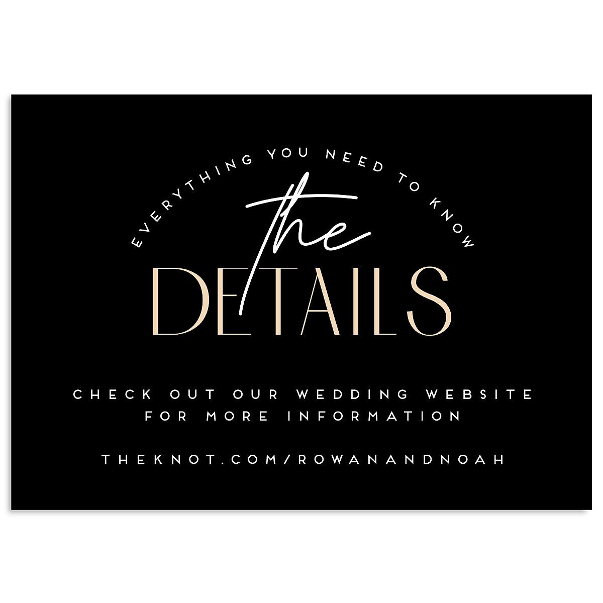 Headline Wedding Enclosure Cards