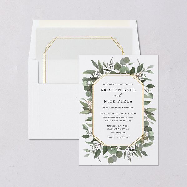 Eucalyptus Frame Standard Envelope Liners Standard Pure White Liner