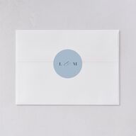 Rustic Greenery Wedding Stickers Cornflower Circle