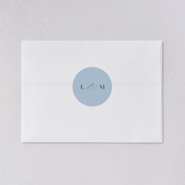 Rustic Greenery Wedding Stickers Cornflower Circle