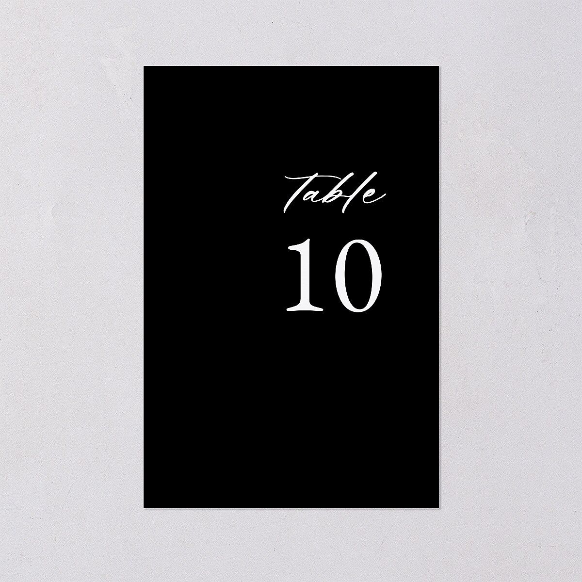 Vertical Names Table Numbers Licorice Signature