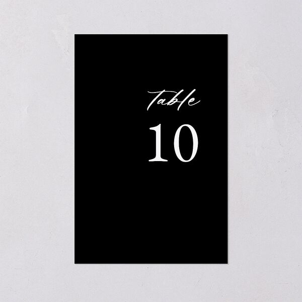 Vertical Names Table Numbers Licorice Signature